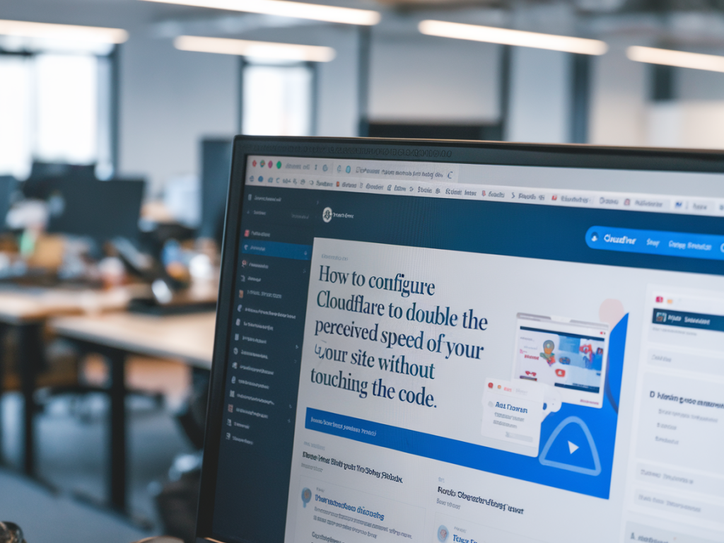 Comment configurer Cloudflare pour doubler la vitesse perçue de votre site sans toucher au code