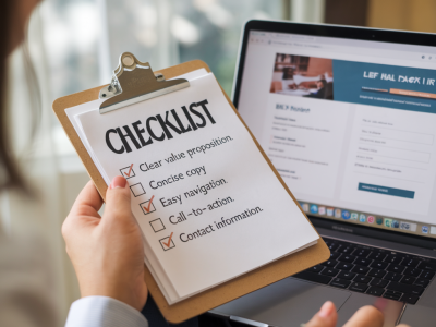 Comment créer une checklist UX pour une landing page B2B qui augmente les demandes de contact