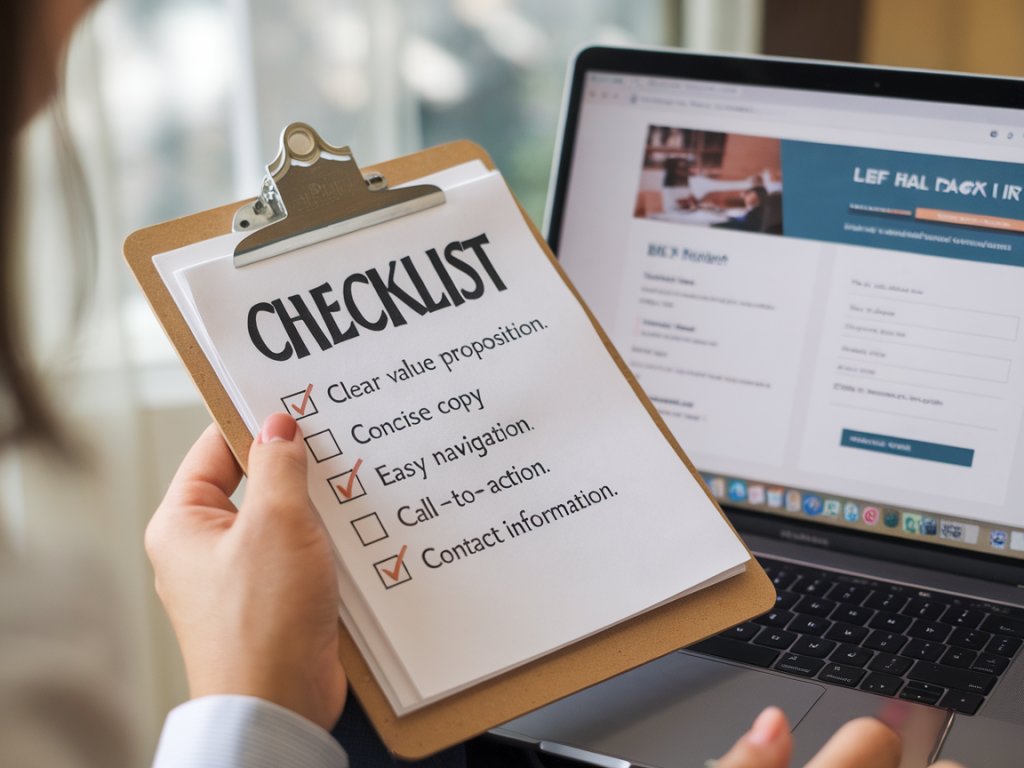 Comment créer une checklist UX pour une landing page B2B qui augmente les demandes de contact