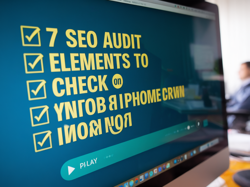 Audit SEO express : les 7 éléments à vérifier sur votre page d'accueil
