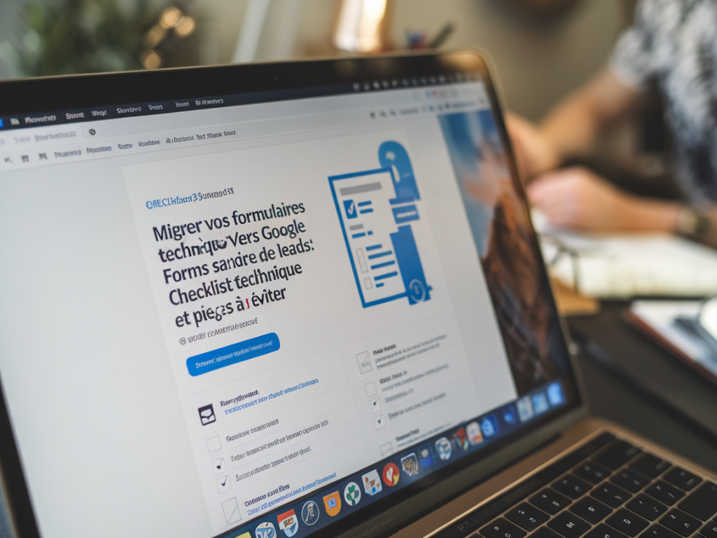 Migrer vos formulaires vers google forms sans perdre de leads : checklist technique et pièges à éviter